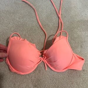 Vibrant Coral Bikini Top